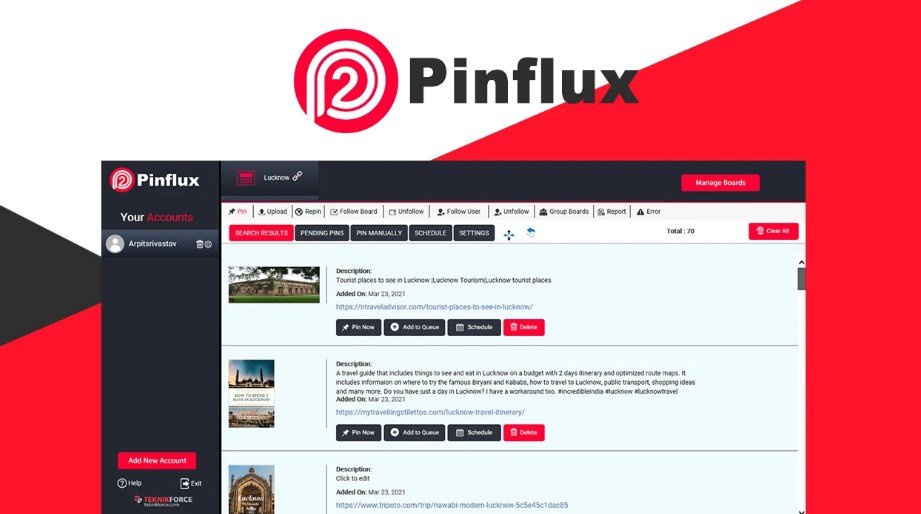 Pinflux - Best Pinterest Marketing and Automation Tool Appsumo
