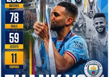 Mahrez leaves Man City
