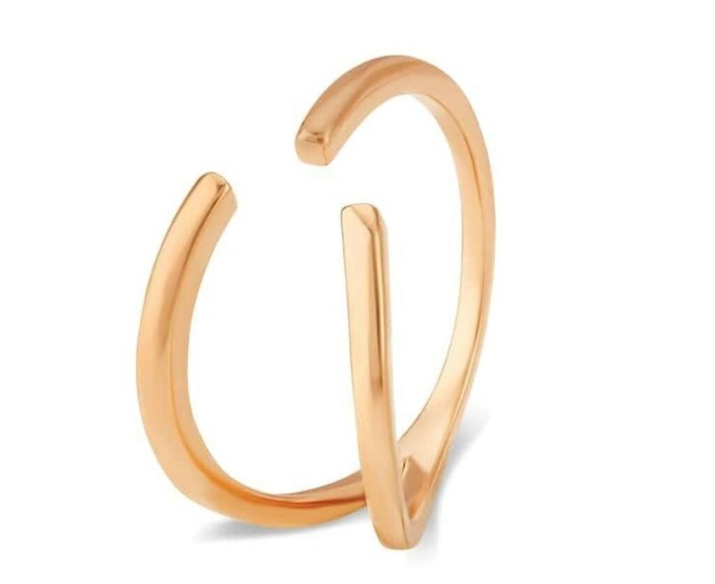 14kt rose gold finger ring