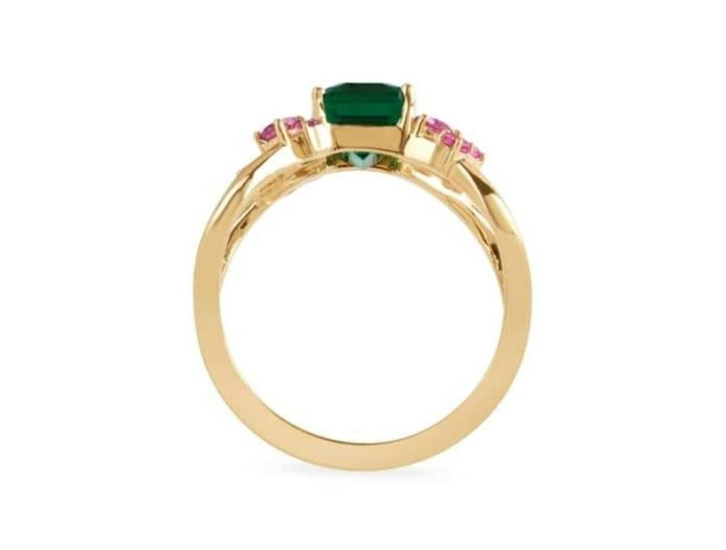 14kt yellow gold ring design for women