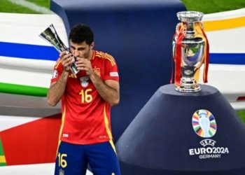Spain’s Rodri Named Best Player of Euro 2024
