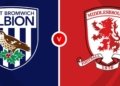 west brom vs middlesbrough championship football match