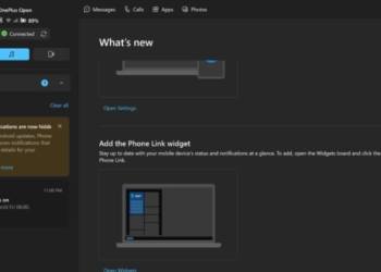 phone link android update SMS notifications PC