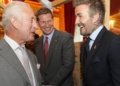 David Beckham with British royal family