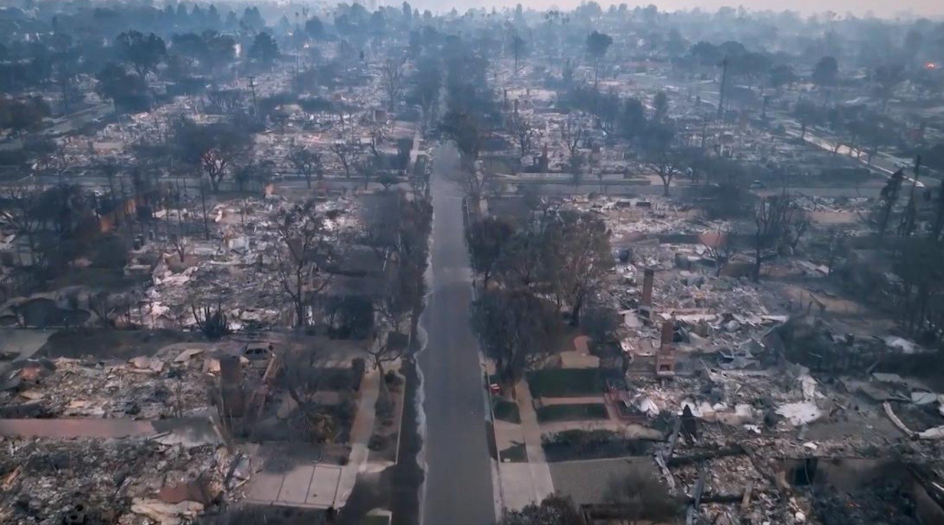 Los Angeles wildfire destruction