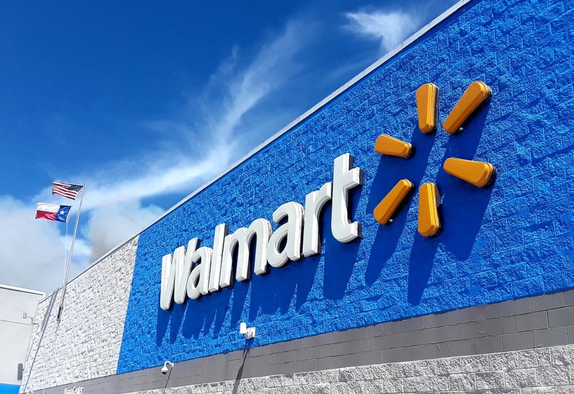 walmart store exterior stock market growth