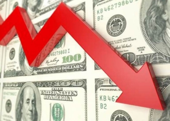 AI stock market chart downturn