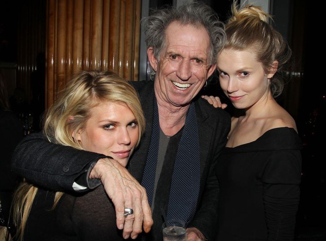 Keith Richards with family