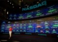 Nasdaq stock market decline graph 2025