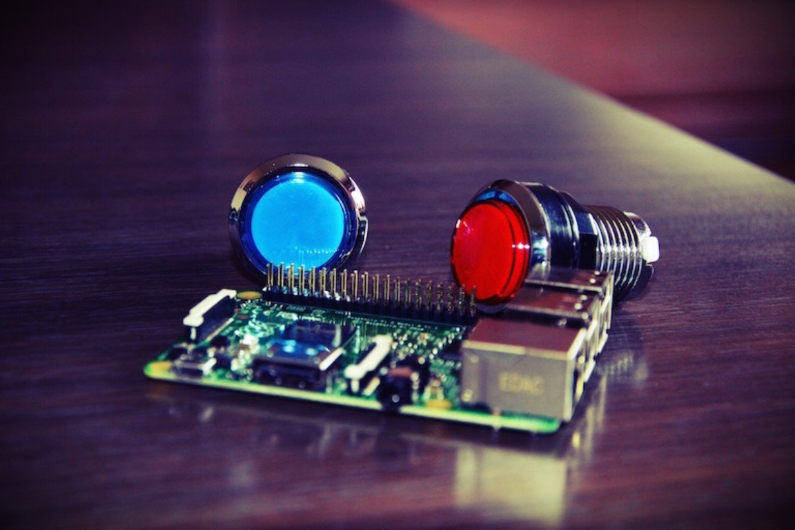 raspberry pi arcade buttons remote work