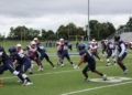 football player running