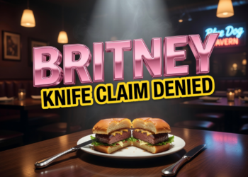 Britney Spears restaurant knife meltdown denial statement