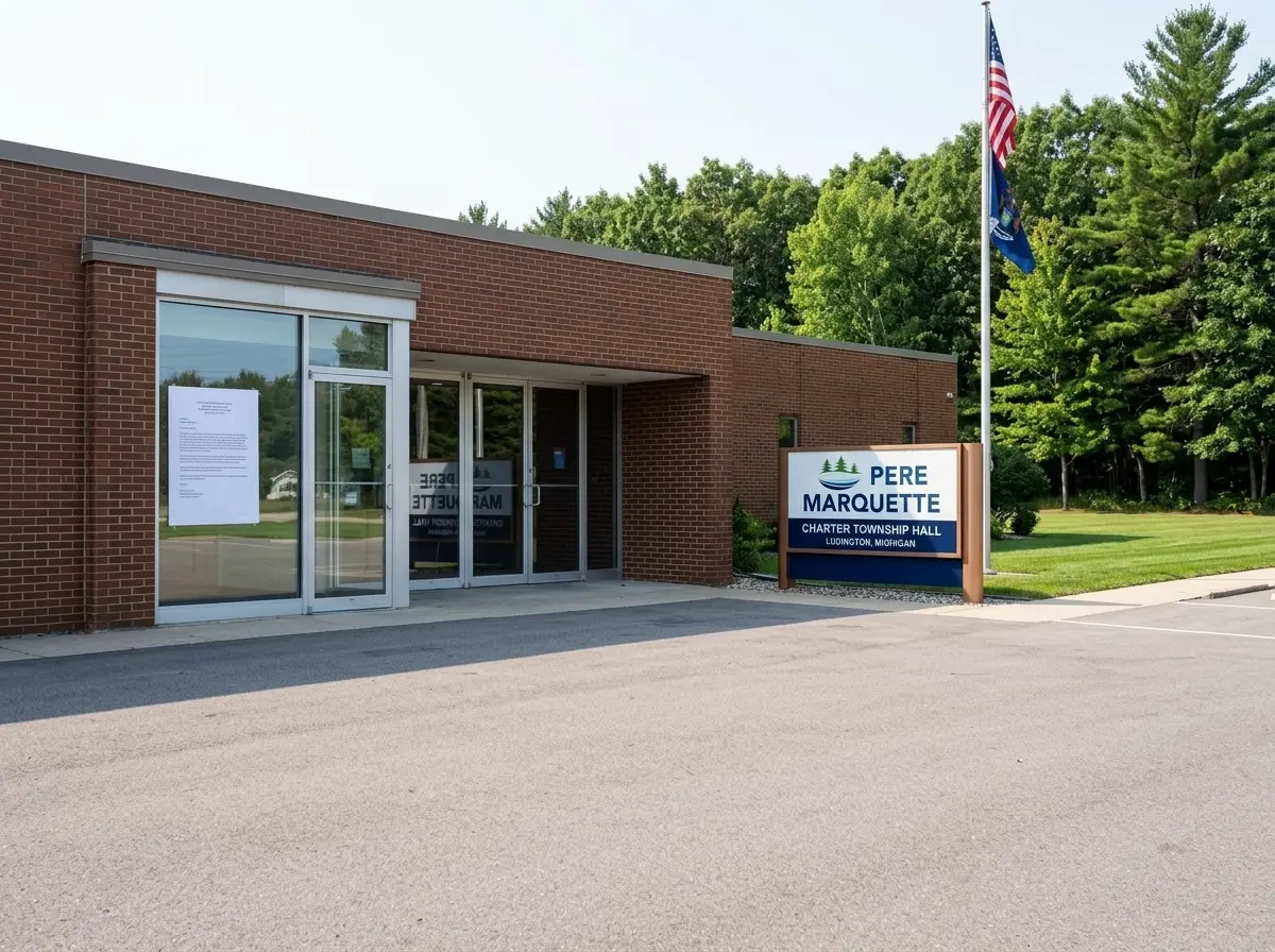 Pere Marquette Township data center moratorium Ludington Michigan