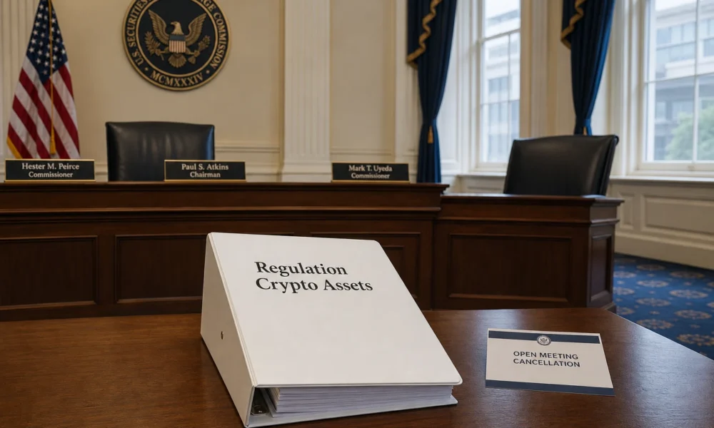 SEC Regulation Crypto Assets proposal after cancelled vote