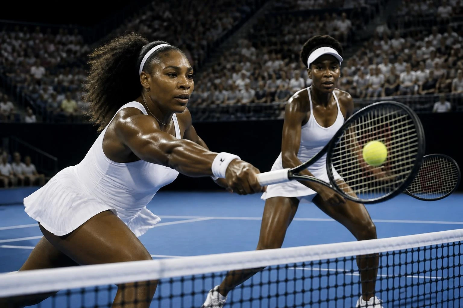 Williams sisters US Open women's doubles wild card return