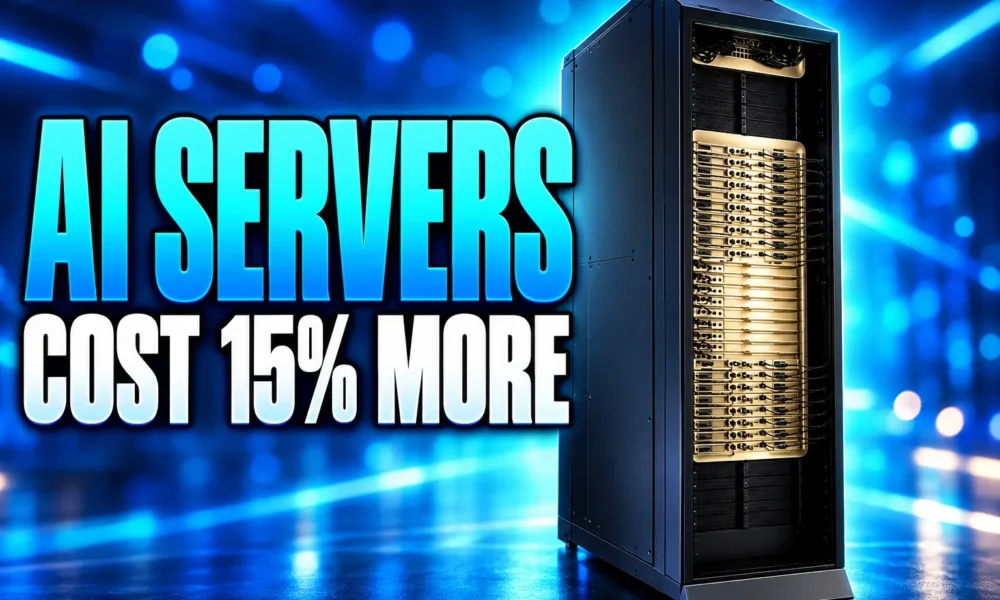 Alphabet AI servers cost 15 percent more 2027