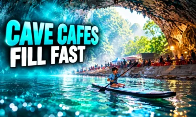 Guizhou cave cafes fill as paddle tickets sell