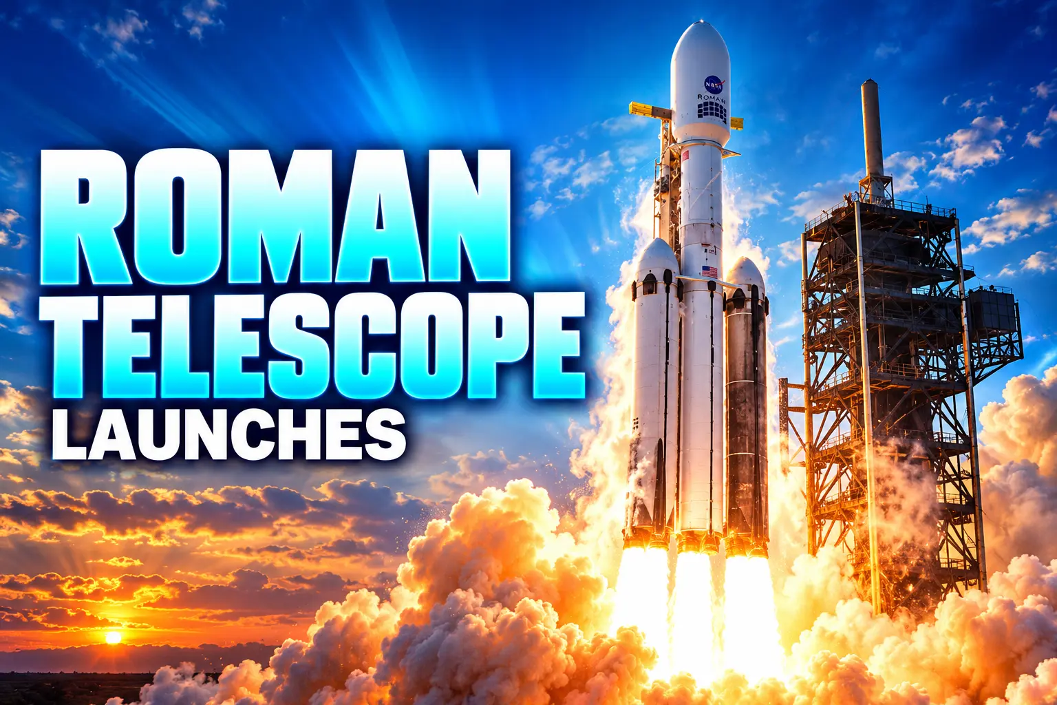 Roman Space Telescope Falcon Heavy launch Kennedy
