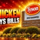 Tyson chicken covers firm after second beef cut