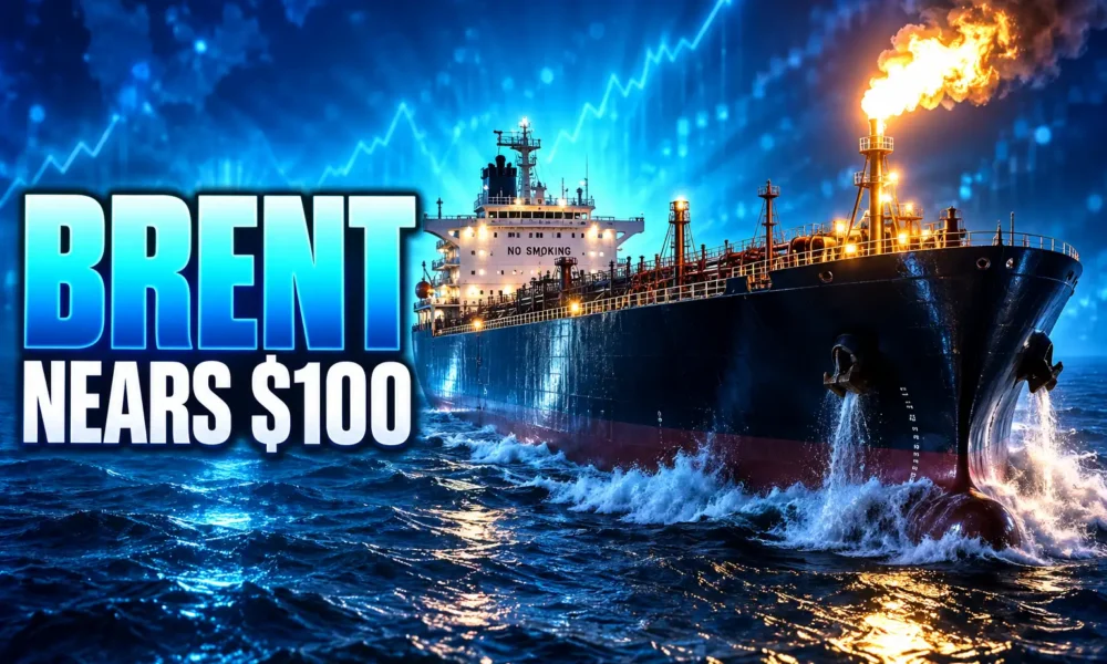 Brent crude nears $100 after Saudi strikes
