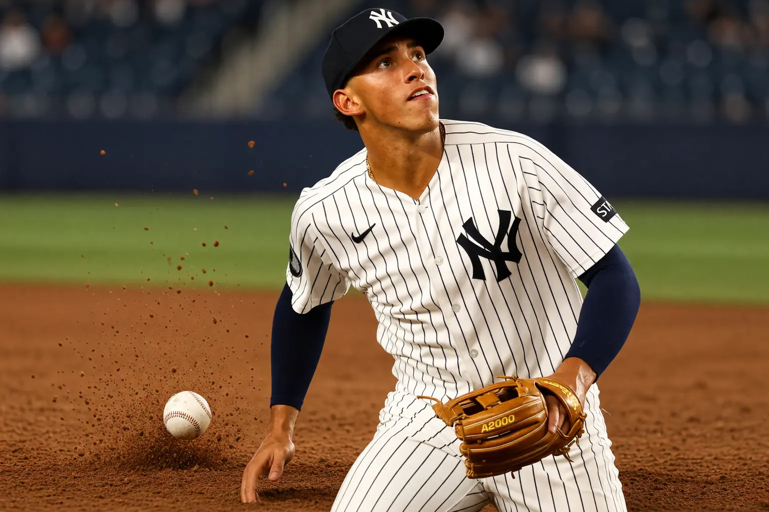 George Lombard Jr six straight errors Yankees shortstop