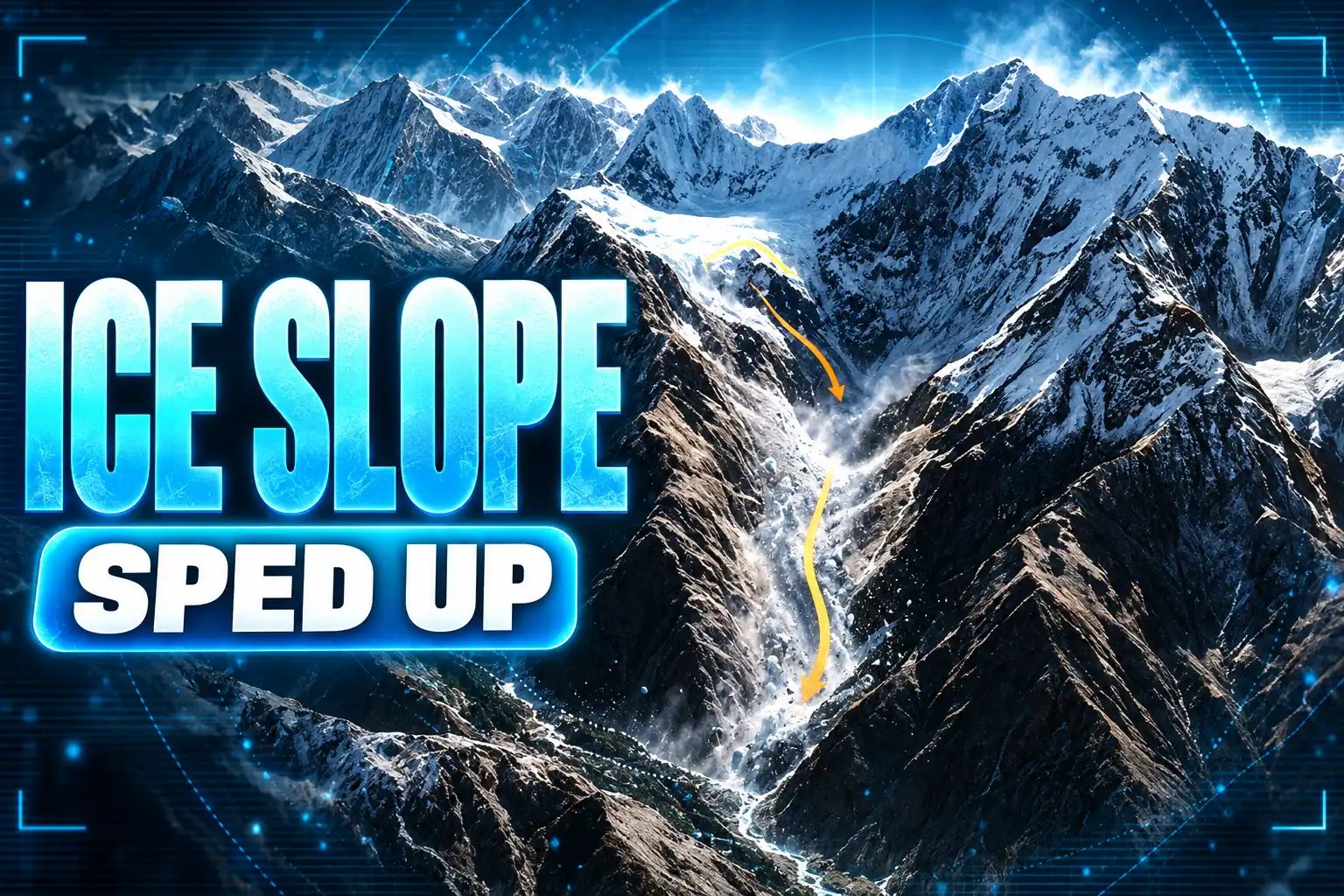 Langtang Lirung ice slope sped up Sentinel-1