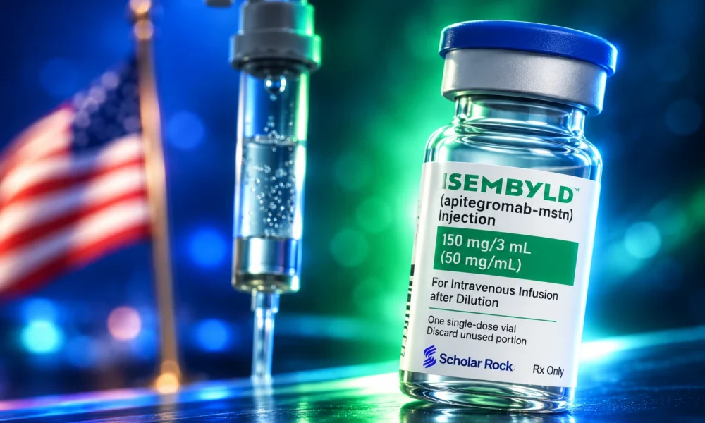 Isembyld FDA approval first myostatin SMA drug