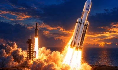 Roman Space Telescope Falcon Heavy liftoff Kennedy
