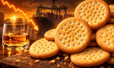 UK food export volumes fall 11.7 percent 2026