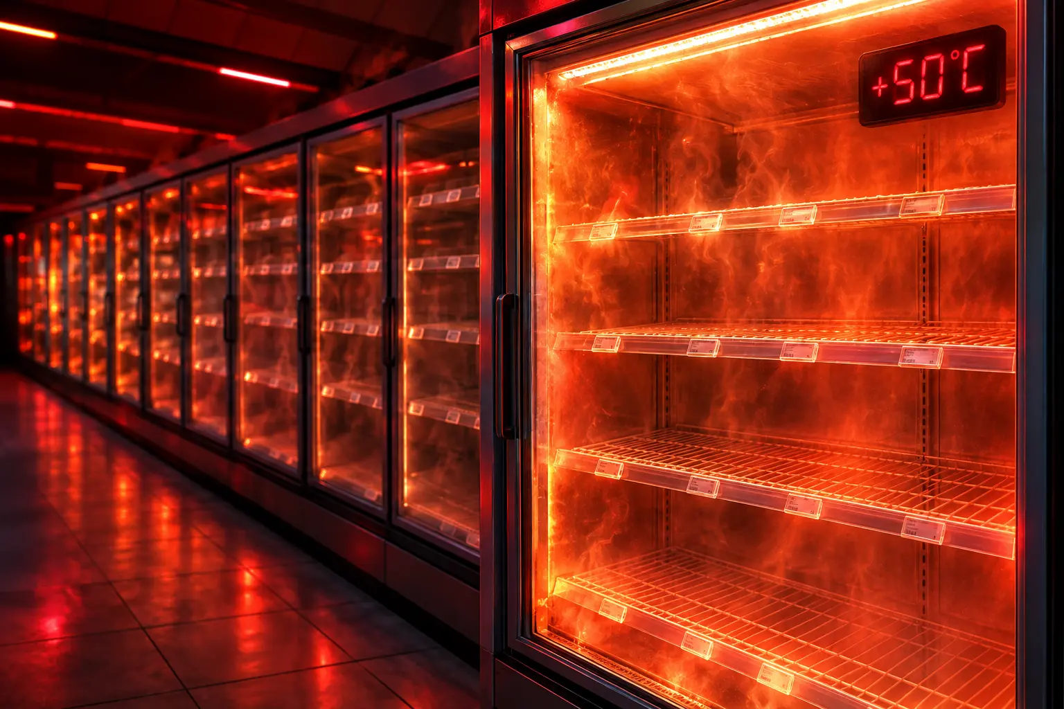 Danfoss refrigeration cyberattack French supermarket frozen food