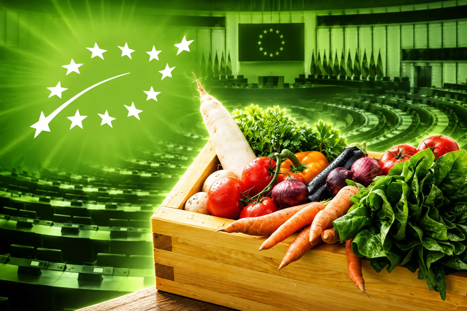 EU organic logo rules for imported food products