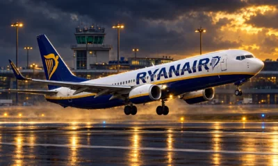Ryanair 9H-QBD landed Manchester with 363 kg