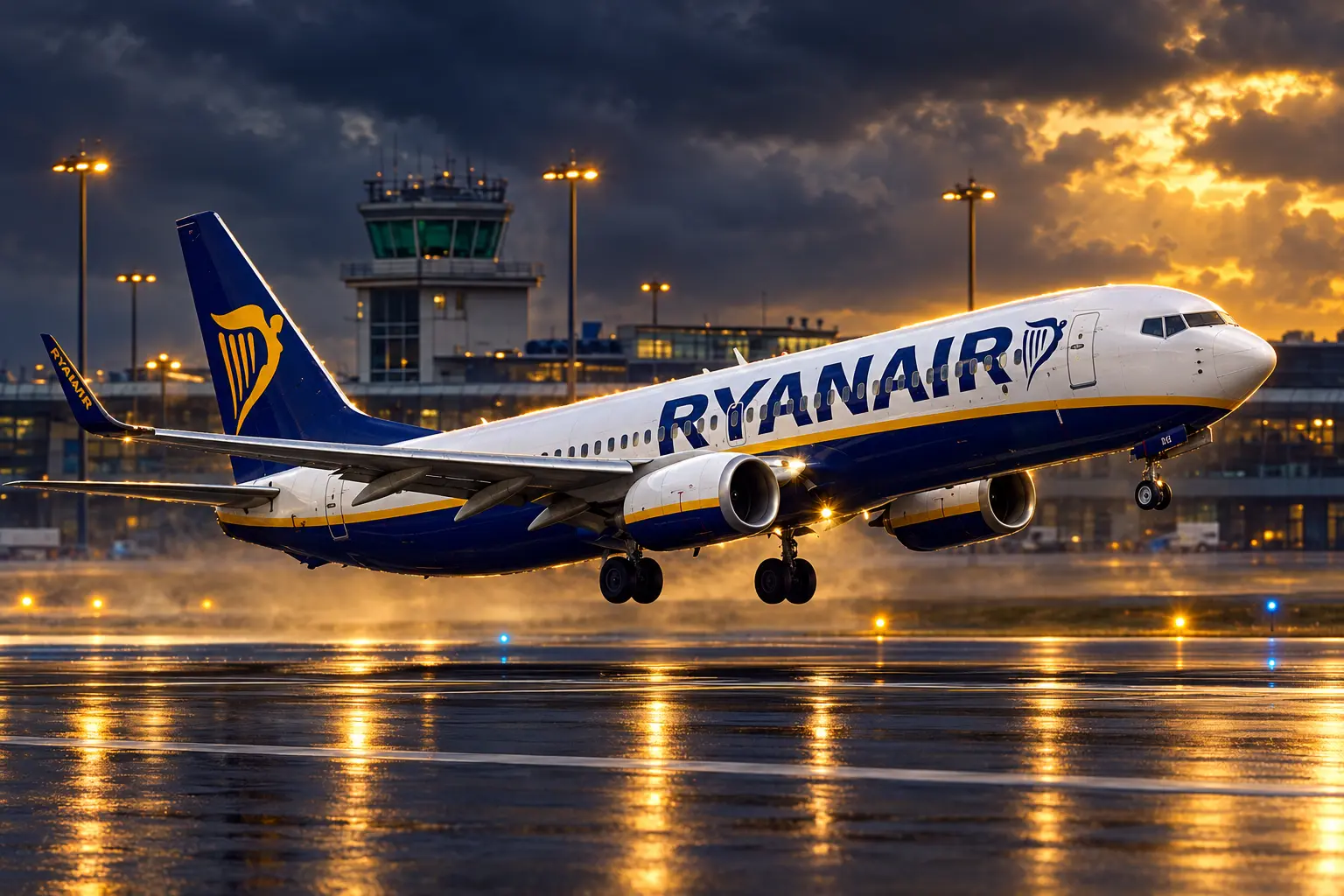 Ryanair 9H-QBD landed Manchester with 363 kg
